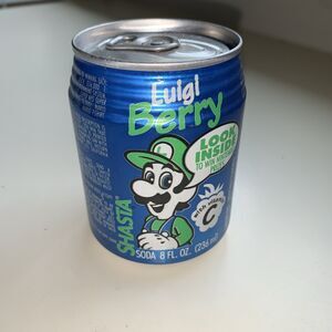 HTF - Luigi Berry Shasta Can Unopened